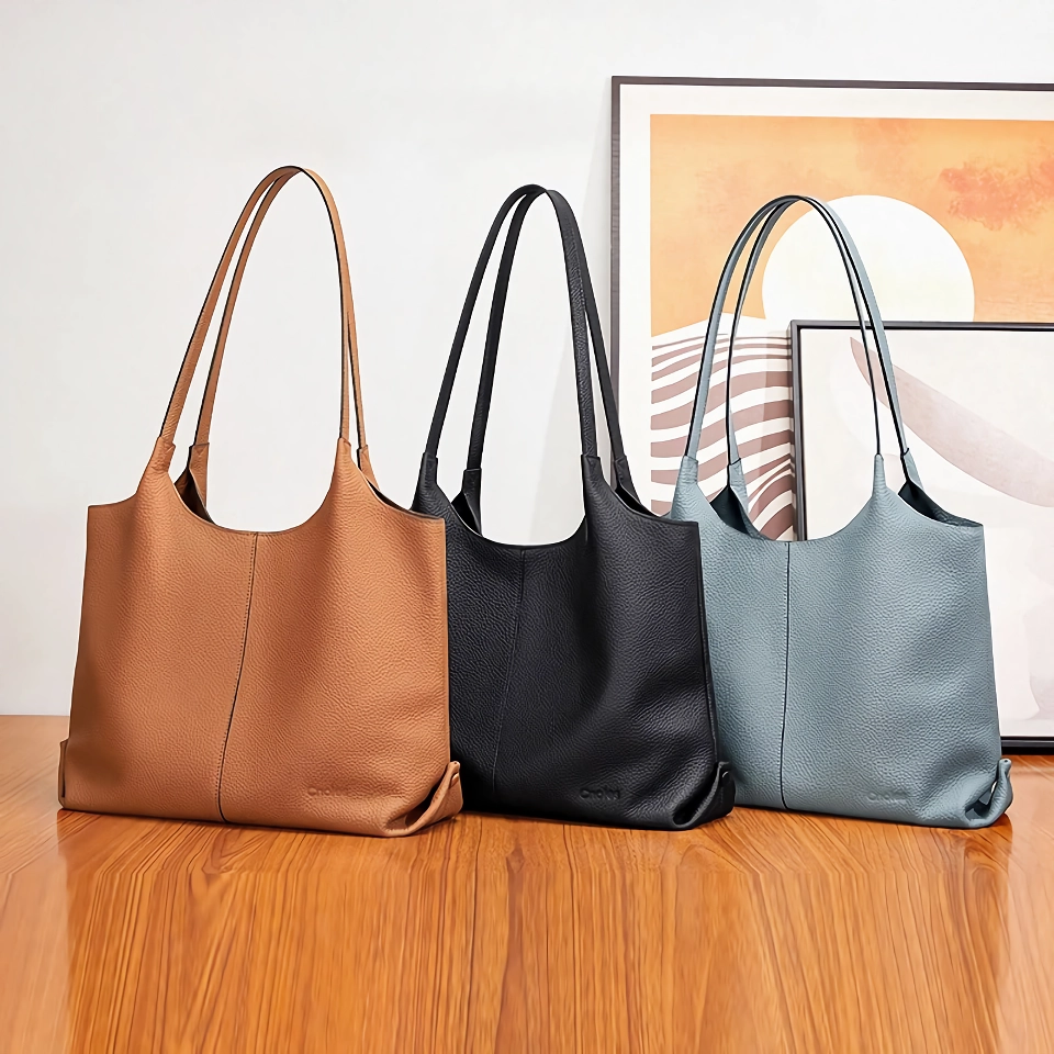 Versatile Leather Tote Bag