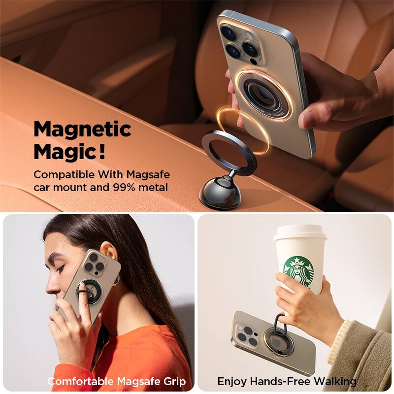 Magnetic Silicone Ring Holder Stand